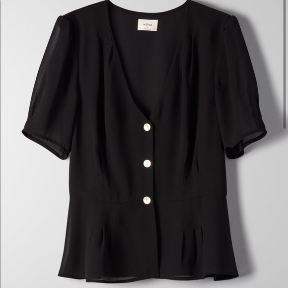 WILFRED BUTTON FRONT BLOUSE - Picture 1 of 3